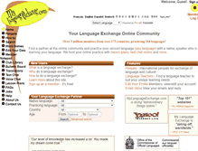 Tablet Screenshot of mylanguageexchange.com